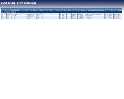 Remschijf voor ADG043158 Remschijf voor ADG043158