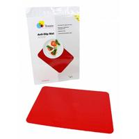 Anti-slip matten rechthoekig rood 45 x 38 cm - thumbnail