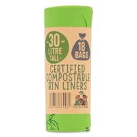 Eco Green Living Composteerbare afvalzakken 30 liter - 18 stuks - thumbnail