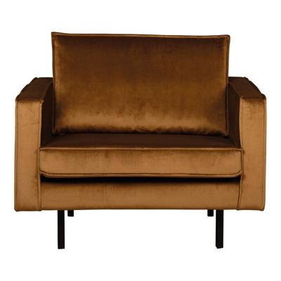 BePureHome Rodeo Fauteuil - Velvet - Honinggeel BePureHome Rodeo Fauteuil - Velvet - Honinggeel