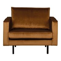 BePureHome Rodeo Fauteuil - Velvet - Honinggeel - thumbnail