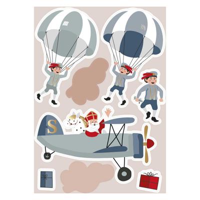 Haza Witbaard Raamstickers sint & co.