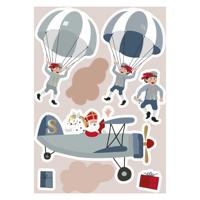 Haza Witbaard Raamstickers sint & co. - thumbnail