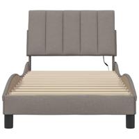 Bedframe zonder matras "Hanko" 90x190 cm stof taupe - thumbnail