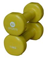 Vinyl dumbells 2 x 1.5 kg - thumbnail