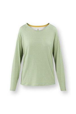 Pip Studio Pip Studio Tina Long Sleeve Top Thousand Leaves Light Green S
