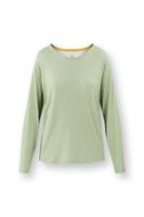 Pip Studio Pip Studio Tina Long Sleeve Top Thousand Leaves Light Green S - thumbnail