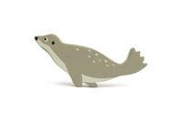 Tender Leaf Toys zeedier Zeehond junior 13,4 cm hout donkergrijs - thumbnail