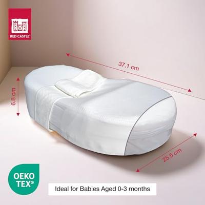 ROOD KASTEEL Cocoonababy katoenen hoeslaken Wit