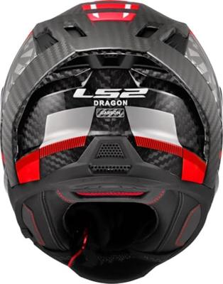 LS2 integraalhelm ff807 dragon trax helmet ff807 dragon trax xl red/grey