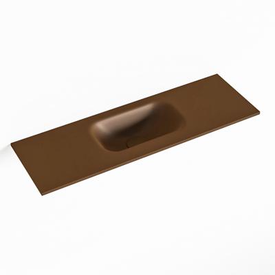 MONDIAZ EDEN Rust solid surface inleg wastafel voor toiletmeubel 70cm. Positie wasbak midden