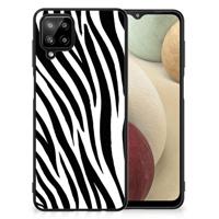 Samsung Galaxy A12 Dierenprint Telefoonhoesje Zebra - thumbnail