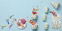 HEMA Gebaksbordjes Karton Confetti Ø17.5cm - 8 Stuks - thumbnail