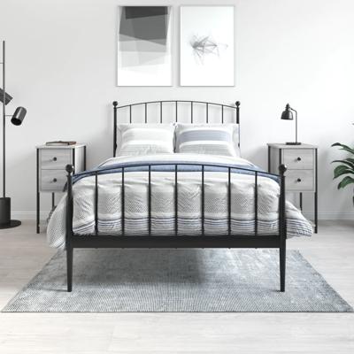 Nachtkastjes 2 st 32x42x70 cm bewerkt hout grijs sonoma eiken Nachtkastjes 2 st 32x42x70 cm bewerkt hout grijs sonoma eiken