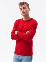 Edoti - Heren Sweater - Rood - Aansluitend - Ronde Halslijn - thumbnail