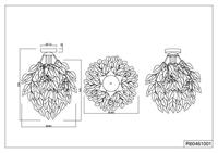 Trio Plafondlamp met blaadjesLeavy 38cm grijswit - R60461001 - thumbnail