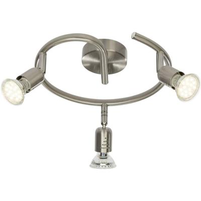 Brilliant Loona G28833/13 Plafondspot LED GU10 9 W RVS Brilliant Loona G28833/13 Plafondspot LED GU10 9 W RVS