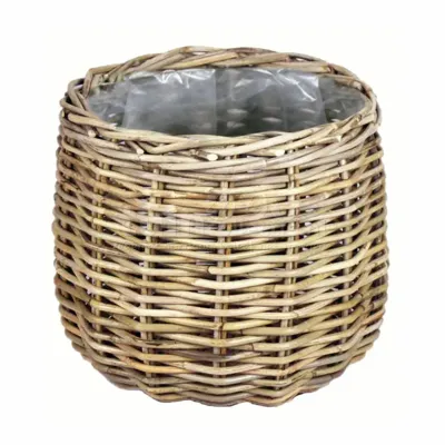 Mand Rond Antiek Grijs 58x43cm