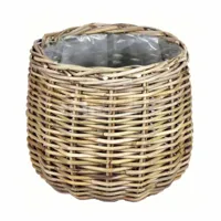 Mand Rond Antiek Grijs 58x43cm - thumbnail