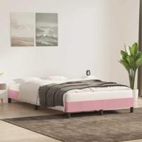 Bedframe zonder matras 120x220 cm fluweel roze - thumbnail