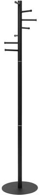 MAUL kapstok Caurus metaal, hoogte 177 cm, 7 ophangrails, zwart RAL9004