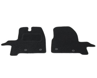 Automatten op maat - zwart stof - Ford Transit Custom vanaf 2013 (voorzijde)