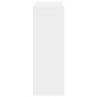 Boekenkast 100x33x156,5 cm bewerkt hout wit - thumbnail