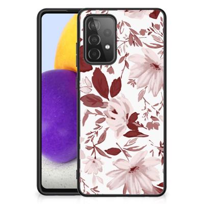 Kleurrijke Telefoonhoesje Samsung Galaxy A72 (5G/4G) Watercolor Flowers Kleurrijke Telefoonhoesje Samsung Galaxy A72 (5G/4G) Watercolor Flowers