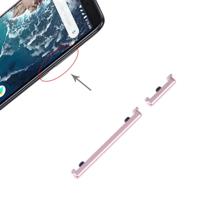 Aan/uit-knop en volume knop voor Xiaomi mi 6X/a2 (roze) - thumbnail