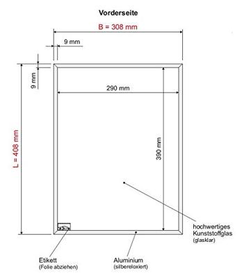 Maul 1945805 Wissellijst (b x h) 30 cm x 40 cm Zilver