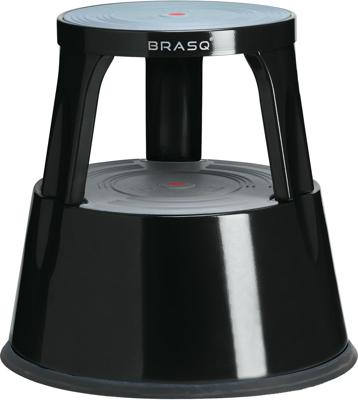 Opstapkruk BRASQ 42cm metaal zwart