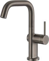 Ben Navan industriële wastafelkraan geborsteld zwart - thumbnail