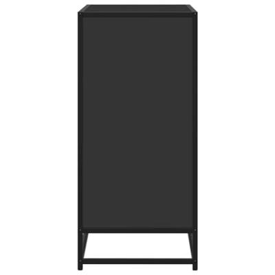 Dressoir 68x35x76 cm bewerkt hout en metaal zwart