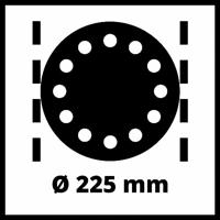 Einhell TC-DWS 225 4259945 Wand- en plafondschuurder 1220 W 225 mm Incl. accessoires - thumbnail