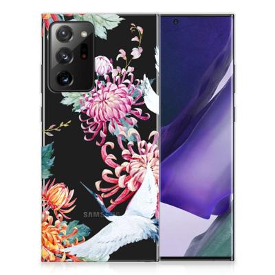 Samsung Galaxy Note20 Ultra | TPU Hoesje | Bird Flowers Samsung Galaxy Note20 Ultra | TPU Hoesje | Bird Flowers