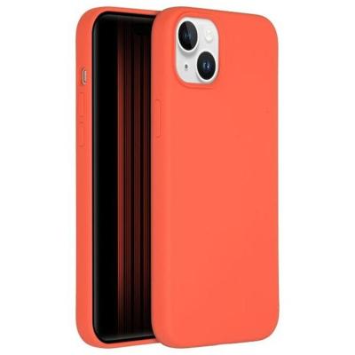 Accezz Liquid Silicone Backcover met MagSafe iPhone 15 Plus Telefoonhoesje Oranje