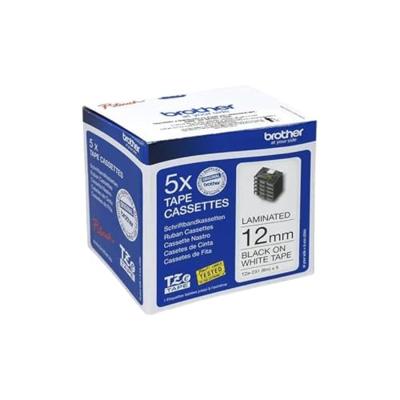 Brother TZE-231M5 labelprinter-tape Zwart op wit
