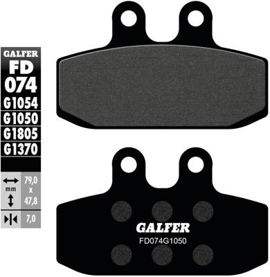 GALFER remblokken "fd074" brake pad fd074 g1050 organic