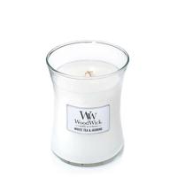 Woodwick White Tea & Jasmine Large Candle - thumbnail