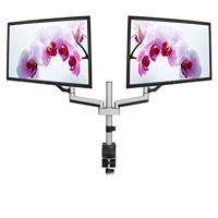 V7 Monitorhouder voor dubbel touchscreen, grijs - thumbnail