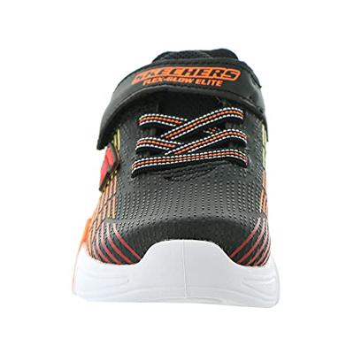 Skechers Flex-Glow Elite 400135N/BKMT Zwart / Oranje-21 maat 21