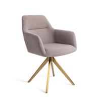 Jesper Home Eetkamerstoel Kinko Turn Gold - Earl Grey - thumbnail