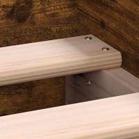 Bedframe met hoofd- en voeteneinde gerookt eiken 120x200 cm - thumbnail