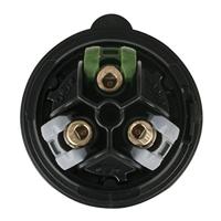 PCE CEE 16A 3-polige contrastekker Turbo Twist zwart - thumbnail