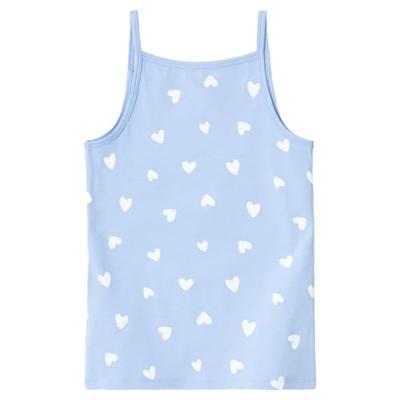Name it 2-pak meisjes hemdjes - Serenity Heart - Katoenen kinder onderhemden