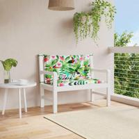 Tuinbankkussens 2 st 100x50x7 cm stof meerkleurig - thumbnail