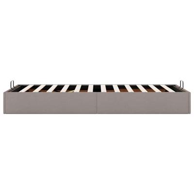 Bedframe zonder matras 80x200 cm stof taupe