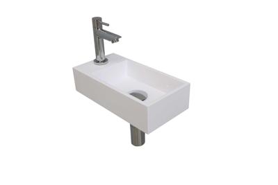 INK Versus Fonteinpack - Polystone - links fonteinkraan - designsifon - afvoerplug - incl bevestiging 1805121