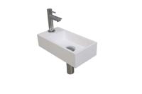 INK Versus Fonteinpack - Polystone - links fonteinkraan - designsifon - afvoerplug - incl bevestiging 1805121 - thumbnail