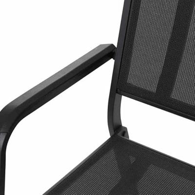 Siena Garden Tesoro M29539 Tuinbank Aluminium, Kunststof Antraciet (mat), Zwart, Zilver